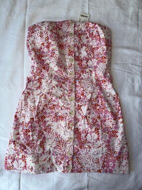 NWT Free People Tomas Confetti Strapless Mini Dress Size Small